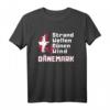 Dänischer Urlaub Strand Wellen Dünen Wind Flagge T-Shirt – Perfekt für Dänemark-Fans, Strandliebhaber und Skandinavien-Urlauber