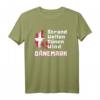 Dänischer Urlaub Strand Wellen Dünen Wind Flagge T-Shirt – Perfekt für Dänemark-Fans, Strandliebhaber und Skandinavien-Urlauber