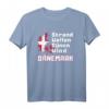 Dänischer Urlaub Strand Wellen Dünen Wind Flagge T-Shirt – Perfekt für Dänemark-Fans, Strandliebhaber und Skandinavien-Urlauber