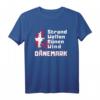 Dänischer Urlaub Strand Wellen Dünen Wind Flagge T-Shirt – Perfekt für Dänemark-Fans, Strandliebhaber und Skandinavien-Urlauber