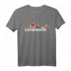 Dänemark Flagge Wikinger Schiff Meerjungfrau Skandinavien T-Shirt – Perfekt als Geschenk oder Souvenir für Dänemark-Urlauber und Skandinavien-Fans
