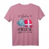 Ich fühle mich so hyggelig Katze mit Decke Winter T-Shirt – Perfekt für Dänemark-Urlaub, Skandinavien-Fans und Wintergemütlichkeit