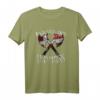 HapKoala Valhalla Danmark T-Shirt - Nordisches Design mit Streitäxten & Wotan-Spruch für Mythologie-Fans, LARP & Skandinavien-Liebhaber