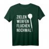 Zielen Werfen Fluchen Lustiges Dart T-Shirt – Perfektes Geschenk zu Weihnachten oder Geburtstag für Dart-Fans & Freunde