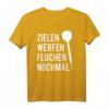 Zielen Werfen Fluchen Lustiges Dart T-Shirt – Perfektes Geschenk zu Weihnachten oder Geburtstag für Dart-Fans & Freunde