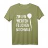 Zielen Werfen Fluchen Lustiges Dart T-Shirt – Perfektes Geschenk zu Weihnachten oder Geburtstag für Dart-Fans & Freunde