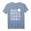 Zielen Werfen Fluchen Lustiges Dart T-Shirt – Perfektes Geschenk zu Weihnachten oder Geburtstag für Dart-Fans & Freunde