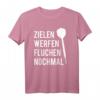 Zielen Werfen Fluchen Lustiges Dart T-Shirt – Perfektes Geschenk zu Weihnachten oder Geburtstag für Dart-Fans & Freunde