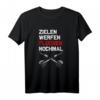 Zielen Werfen Fluchen Nochmal - Lustiges Dart T-Shirt für Dart-Fans, Hobby- und Profi-Spieler, ideales Geschenk zu Weihnachten & Geburtstag