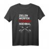 Zielen Werfen Fluchen Nochmal - Lustiges Dart T-Shirt für Dart-Fans, Hobby- und Profi-Spieler, ideales Geschenk zu Weihnachten & Geburtstag