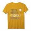 Zielen, Werfen, Fluchen, Nochmal - Lustiges Dart T-Shirt für Dartspieler & Turnierteilnehmer, Geschenkidee für Geburtstag & Weihnachten
