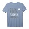Zielen, Werfen, Fluchen, Nochmal - Lustiges Dart T-Shirt für Dartspieler & Turnierteilnehmer, Geschenkidee für Geburtstag & Weihnachten