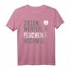 Zielen, Werfen, Fluchen, Nochmal - Lustiges Dart T-Shirt für Dartspieler & Turnierteilnehmer, Geschenkidee für Geburtstag & Weihnachten
