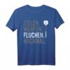 Zielen, Werfen, Fluchen, Nochmal - Lustiges Dart T-Shirt für Dartspieler & Turnierteilnehmer, Geschenkidee für Geburtstag & Weihnachten