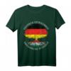 Deutsch Aufgewachsen Ungarische Wurzeln T-Shirt - Flaggen Motiv für Deutsche mit ungarischer Abstammung und doppelte Staatsbürgerschaft
