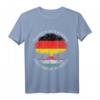 Deutsch Aufgewachsen Ungarische Wurzeln T-Shirt - Flaggen Motiv für Deutsche mit ungarischer Abstammung und doppelte Staatsbürgerschaft