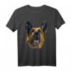 Deutscher Schäferhund Gesicht T-Shirt – Perfekt für Hundeliebhaber, Spaziergänge & Geschenke zu Feiertagen