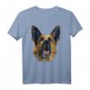Deutscher Schäferhund Gesicht T-Shirt – Perfekt für Hundeliebhaber, Spaziergänge & Geschenke zu Feiertagen