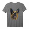 Deutscher Schäferhund Gesicht T-Shirt – Perfekt für Hundeliebhaber, Spaziergänge & Geschenke zu Feiertagen