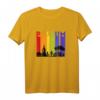 Polsum Skyline T-Shirt im Vintage Look mit Möppel und Kirche – Farbiges, romantisches Heimatmotiv für Marl, Recklinghausen, Herten & Dorsten