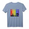 Polsum Skyline T-Shirt im Vintage Look mit Möppel und Kirche – Farbiges, romantisches Heimatmotiv für Marl, Recklinghausen, Herten & Dorsten
