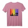Polsum Skyline T-Shirt im Vintage Look mit Möppel und Kirche – Farbiges, romantisches Heimatmotiv für Marl, Recklinghausen, Herten & Dorsten
