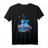 Blauer Bücher Drache mit Schmetterlingen T-Shirt – Perfektes Geschenk für Bücherwurm, Fantasy Fans, Schüler, Lehrer und Nerds