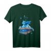 Blauer Bücher Drache mit Schmetterlingen T-Shirt – Perfektes Geschenk für Bücherwurm, Fantasy Fans, Schüler, Lehrer und Nerds