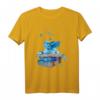 Blauer Bücher Drache mit Schmetterlingen T-Shirt – Perfektes Geschenk für Bücherwurm, Fantasy Fans, Schüler, Lehrer und Nerds