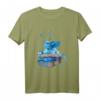 Blauer Bücher Drache mit Schmetterlingen T-Shirt – Perfektes Geschenk für Bücherwurm, Fantasy Fans, Schüler, Lehrer und Nerds