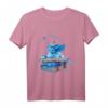 Blauer Bücher Drache mit Schmetterlingen T-Shirt – Perfektes Geschenk für Bücherwurm, Fantasy Fans, Schüler, Lehrer und Nerds