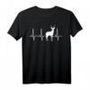 Kudu Shirt - Afrikanisches Safari Reise Geschenk T-Shirt mit Herzschlag-Design für Safari-Liebhaber & Tierfreunde