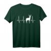 Kudu Shirt - Afrikanisches Safari Reise Geschenk T-Shirt mit Herzschlag-Design für Safari-Liebhaber & Tierfreunde