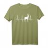 Kudu Shirt - Afrikanisches Safari Reise Geschenk T-Shirt mit Herzschlag-Design für Safari-Liebhaber & Tierfreunde