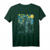 Argonath Sternennacht Van Gogh Style T-Shirt – Kunstliebhaber Geschenk für Kunstlehrer, Absolventen & Designfans