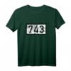 Rheinkilometer 743 Düsseldorf T-Shirt im Vintage-Look – Perfektes Geschenk für Düsseldorfer & Rheinliebhaber