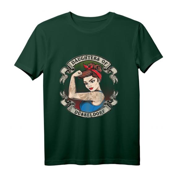 Daughters of Düsseldorfer Geschenk – Langarmshirt mit Stadtpanorama, ideales witziges Geschenk für Düsseldorf-Liebhaber zu Geburtstag, Weihnachten & mehr