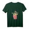 Damen Retro Popcorn Kostüm T-Shirt mit V-Ausschnitt für Fasching & Karneval – Gruppenkostüm, Partnerlook & Geschenkidee für Weihnachten, Geburtstag & Valentinstag