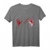 Horror Blut Spritzer Kostüm T-Shirt für Fasching & Karneval - Perfektes Gruppenkostüm, Partnerkostüm & Geschenkidee für Kinder, Teenager & Erwachsene