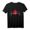 Düsseldorf Skyline Herzschlag Herz Ich Liebe Düsseldorfer T-Shirt – Fanartikel & Souvenir für Düsseldorf-Fans und Stadtliebhaber
