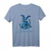 Möwe auf Schädel - Seebad Eckernförde T-Shirt für Strandurlaub in Schleswig-Holstein mit düsterem Piraten-Motiv