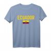 ECUADOR Flagge T-Shirt für Damen, Herren & Kinder – Klassisch geschnitten, doppelt genähter Saum