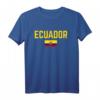 ECUADOR Flagge T-Shirt für Damen, Herren & Kinder – Klassisch geschnitten, doppelt genähter Saum