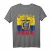 ECUADOR Flagge T-Shirt für Damen, Herren & Kinder - Klassisch geschnitten, doppelt genähter Saum