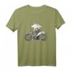 Born To Bike Einhorn Motorrad Fan T-Shirt - Lustiges Biker Geschenk für Kinder, Teenager & Erwachsene, perfekt für Weihnachten & Geburtstag