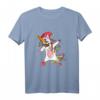 Weihnachtsmütze Kinder Mädchen Weihnachten T-Shirt mit Dabbing Einhorn - Perfektes Nikolaus- und Weihnachtsgeschenk für Kinder, Teenager & Familien
