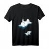 Damen Klimawandel T-Shirt mit Eisbär und Pinguin - Niedliches Tier-Design im V-Ausschnitt für Umwelt- und Tierschutzliebhaberinnen