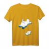 Damen Klimawandel T-Shirt mit Eisbär und Pinguin - Niedliches Tier-Design im V-Ausschnitt für Umwelt- und Tierschutzliebhaberinnen