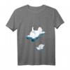 Damen Klimawandel T-Shirt mit Eisbär und Pinguin - Niedliches Tier-Design im V-Ausschnitt für Umwelt- und Tierschutzliebhaberinnen