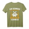 Lustiges Schmiedemotiv T-Shirt mit Amboss und Schmiedehammer – Witzige Arbeitskleidung für Schmiede & Herren mit Schmiedesprüchen